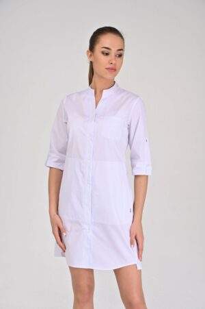 medychnyi khalat zhinochyi nevada bilyi 3 4 57023482021654